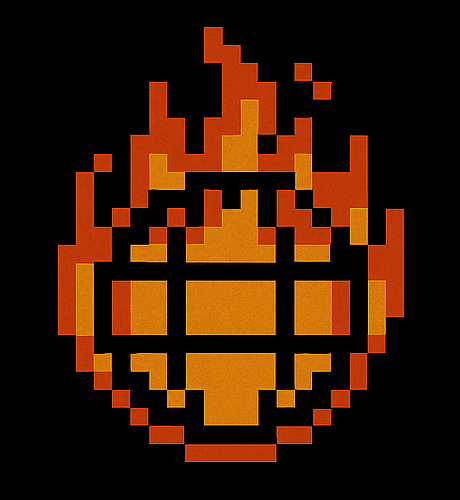 Language selector icon with burned earth